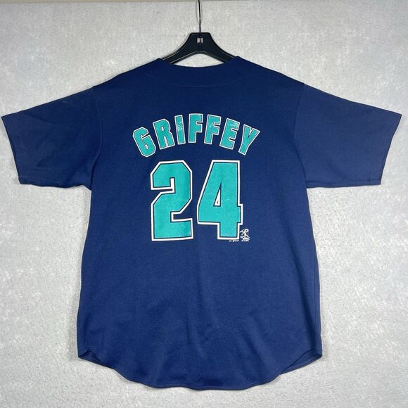 Vintage True Fan Sportswear Ken Griffey Jr #24 1999 Baseball Jersey Men’s Large